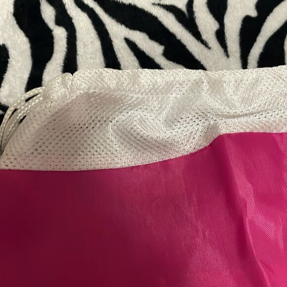 Build a bear workshop New York City BABW pink white mesh drawstring book bag - Picture 5 of 8